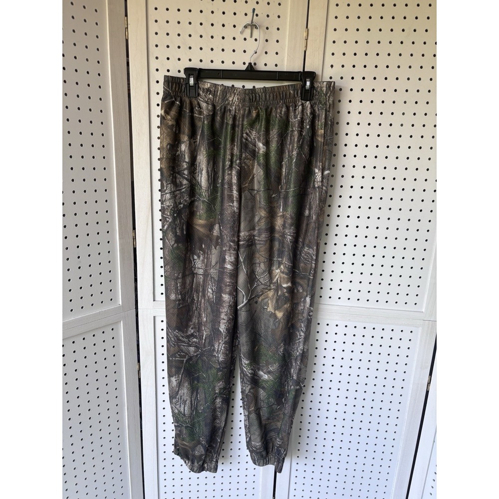 HECS StealthScreen Pant Mens L Green Brown Camo Carbon Blend Lightweight Pockets
